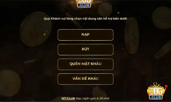 Nhắn tin chat trực tiếp với nhân viên Hitclub để nhận hỗ trợ 