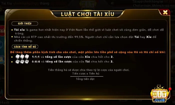 Hướng dẫn chơi tài xỉu Hitclub